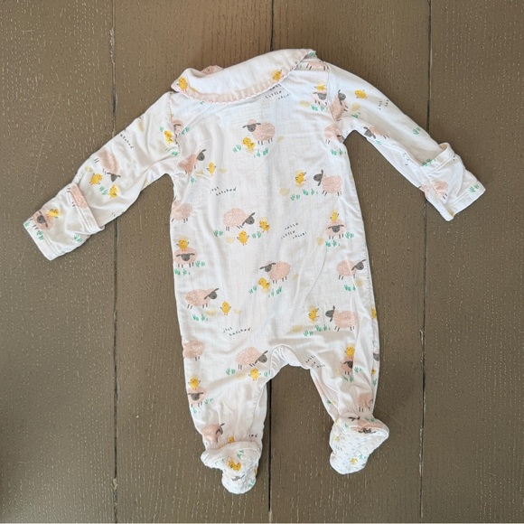 Angel Dear Newborn Baby Girl Easter Baby Chicks Long-Sleeve Footie • Size NB - Picture 7 of 13